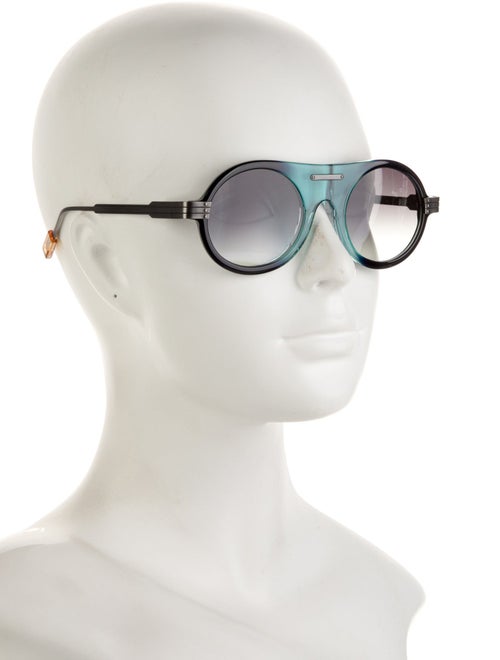 Morgenthal Frederics Round Gradient Sunglasses