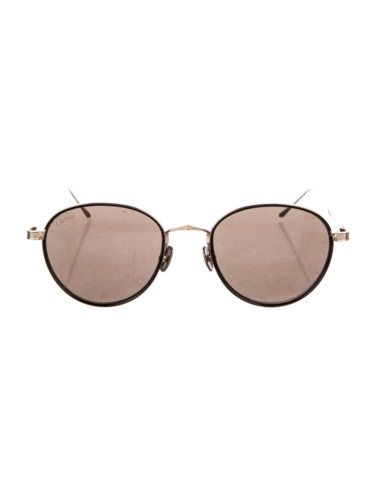 Morgenthal Frederics Round Tinted Sunglasses
