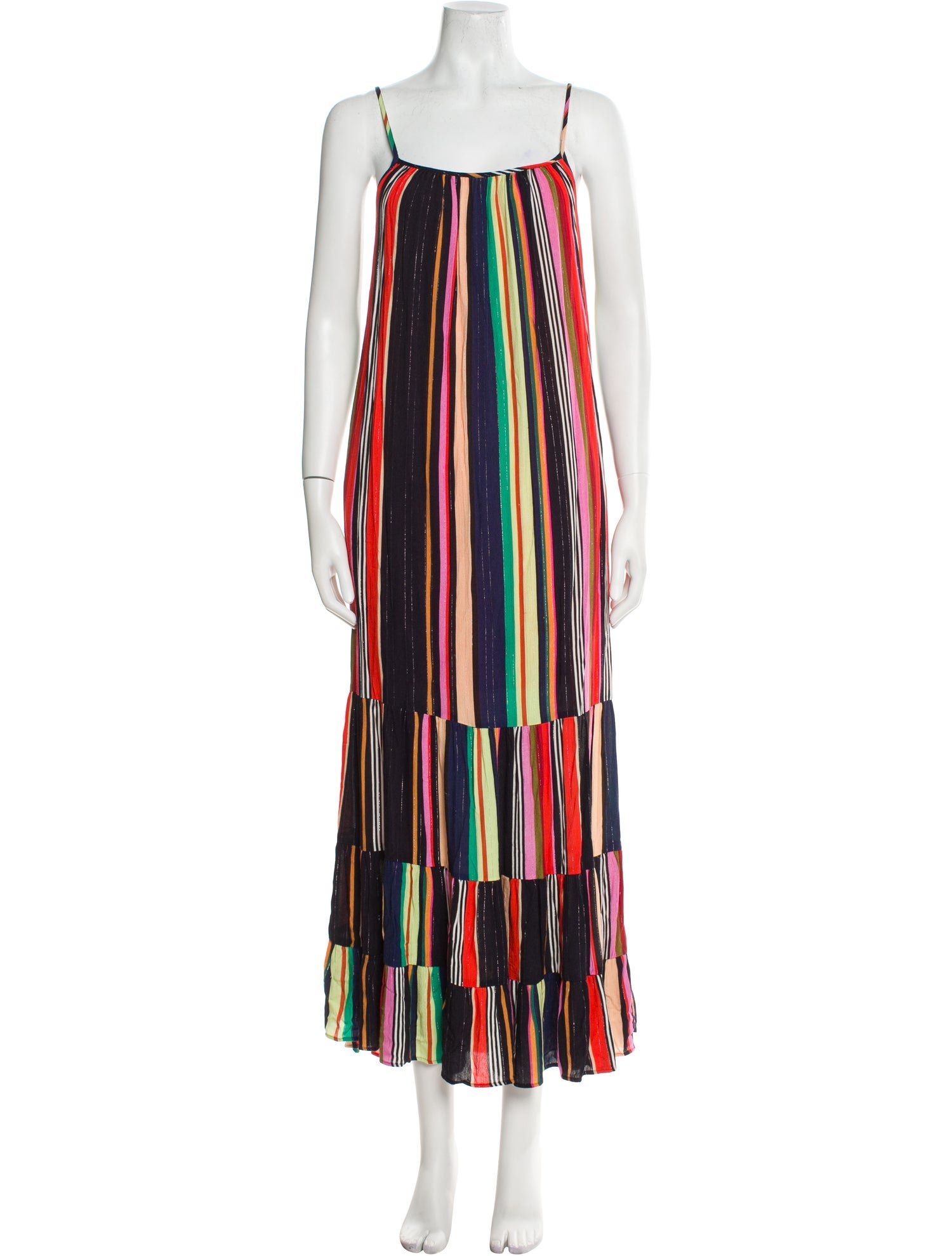 Farm Rio for Anthropologie Striped Long Dress