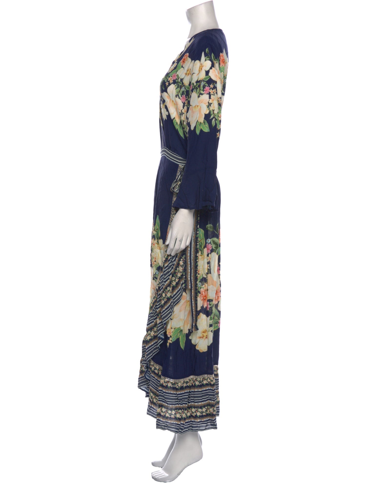 Farm Rio for Anthropologie Floral Print Long Dress