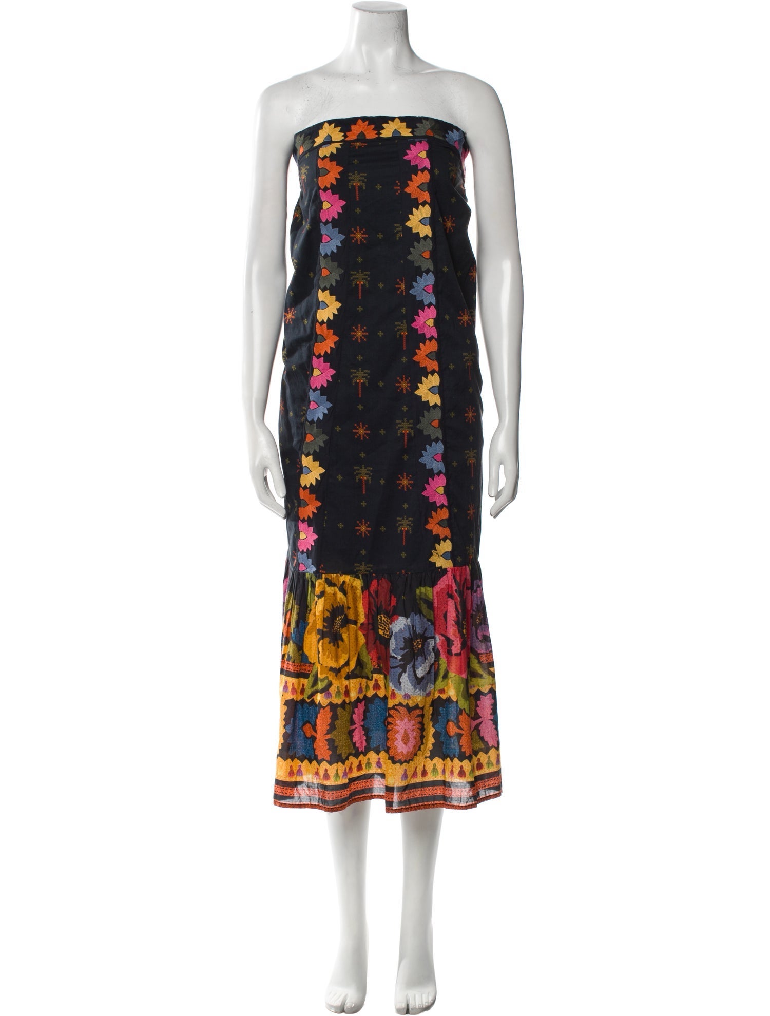 Farm Rio for Anthropologie Printed Long Dress