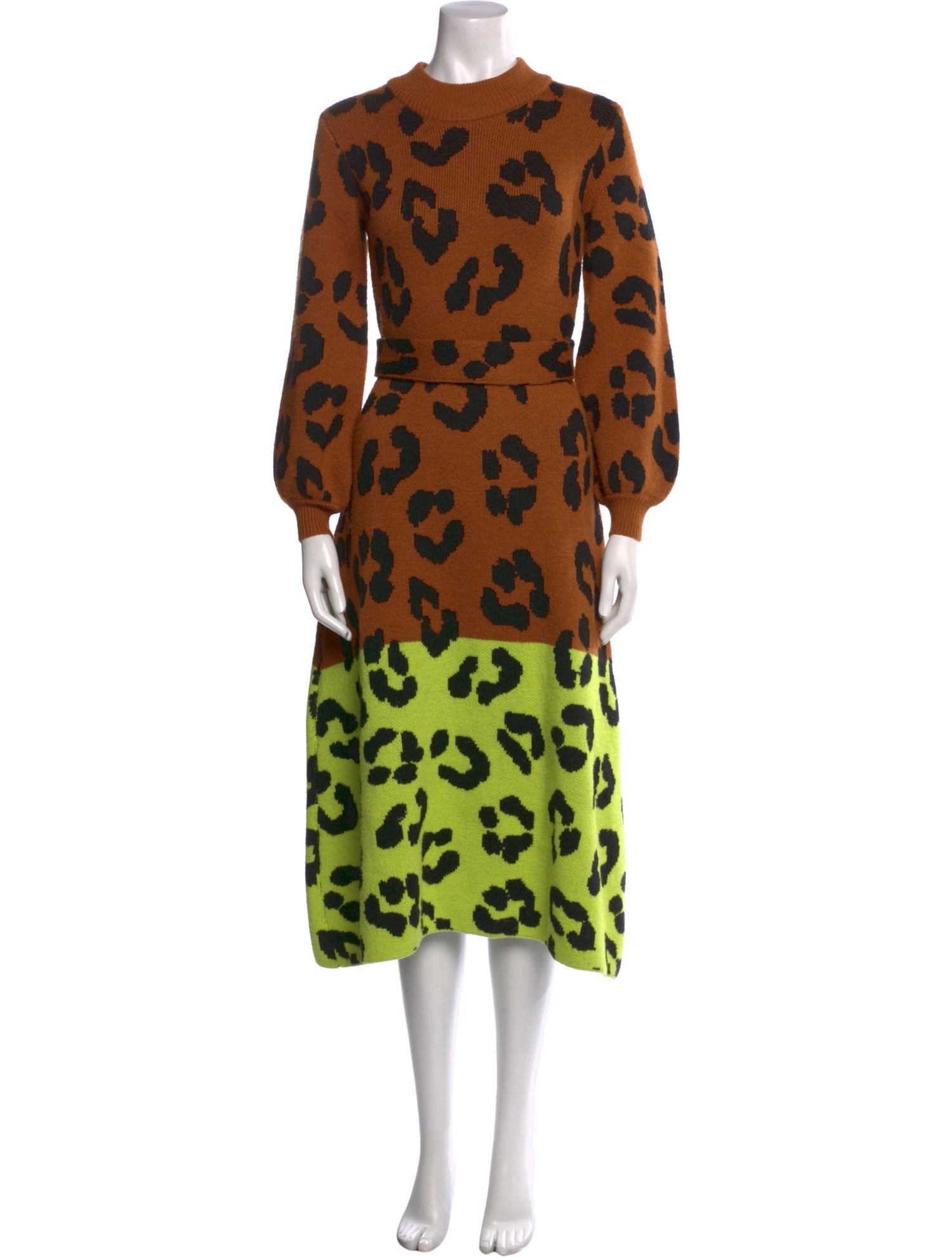 Farm Rio for Anthropologie Animal Print Midi Length Dress