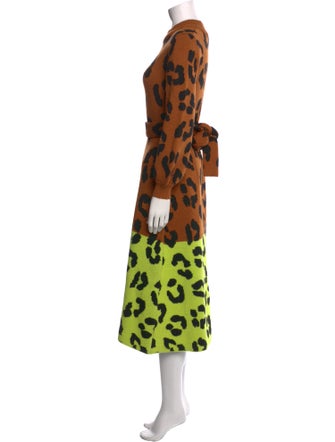 Farm Rio for Anthropologie Animal Print Midi Length Dress