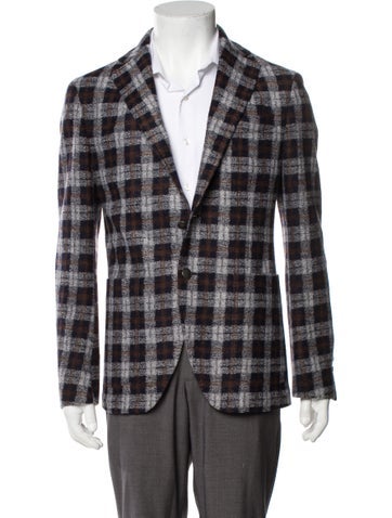 Fradi Suiting Plaid Print Blazer S