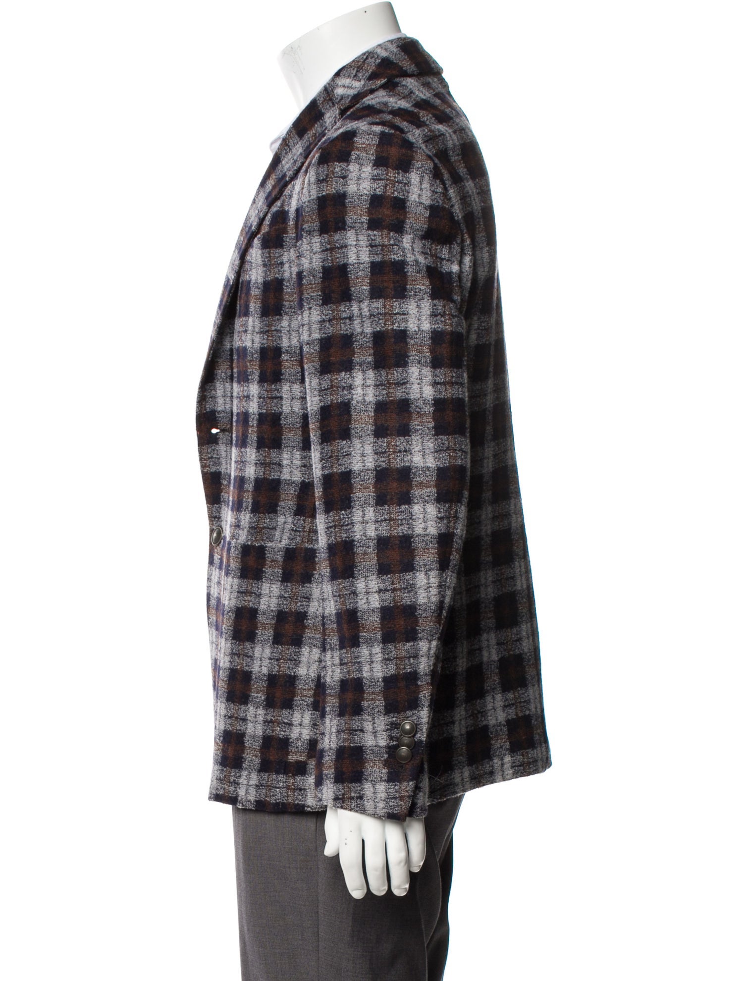 Fradi Plaid Print Blazer w/ Tags