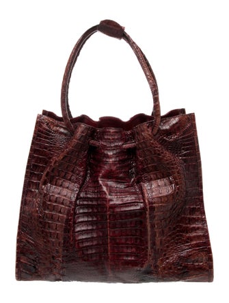Francesco Santoro Crocodile Bucket Bag