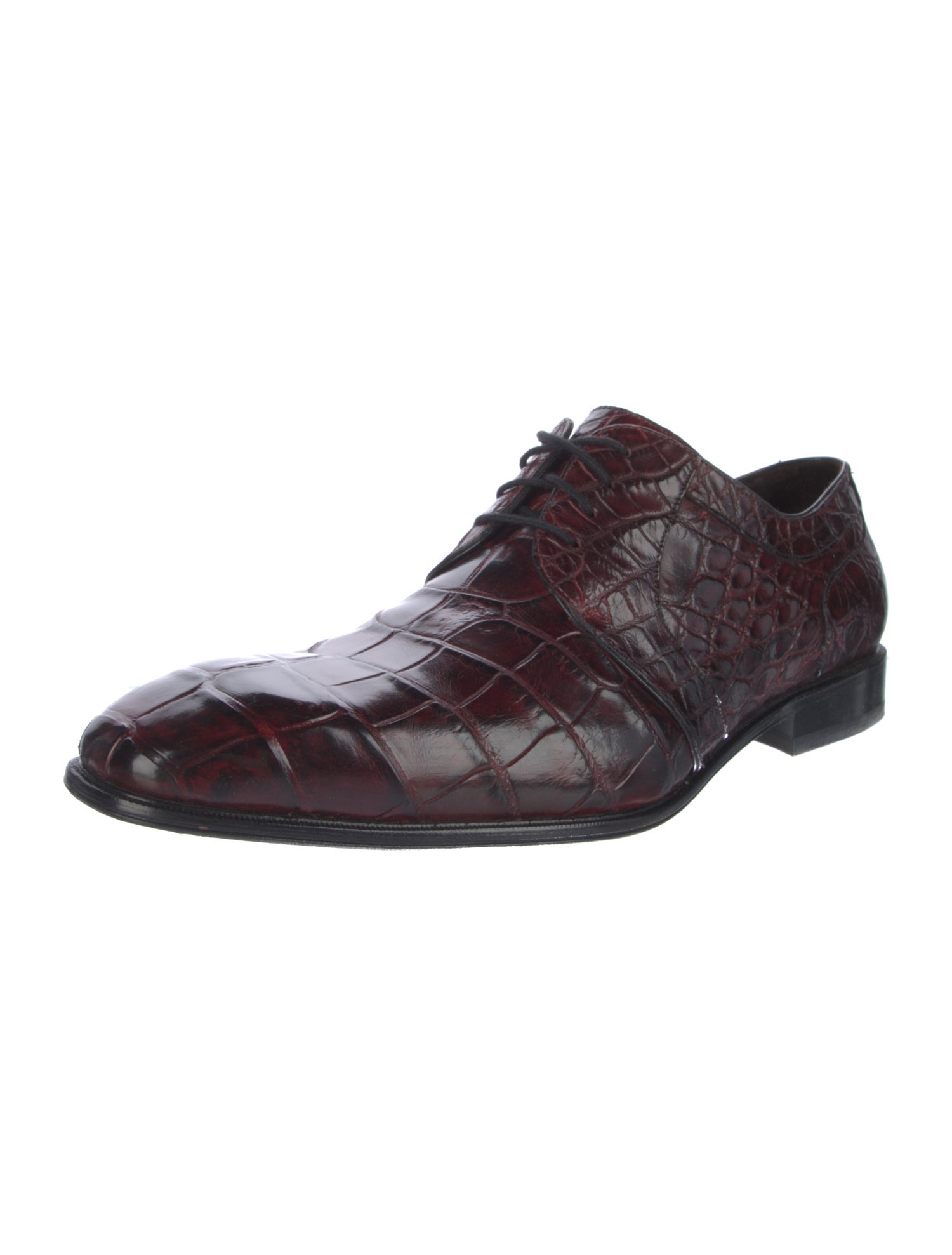 Franco Cuadra Alligator Animal Print Oxfords