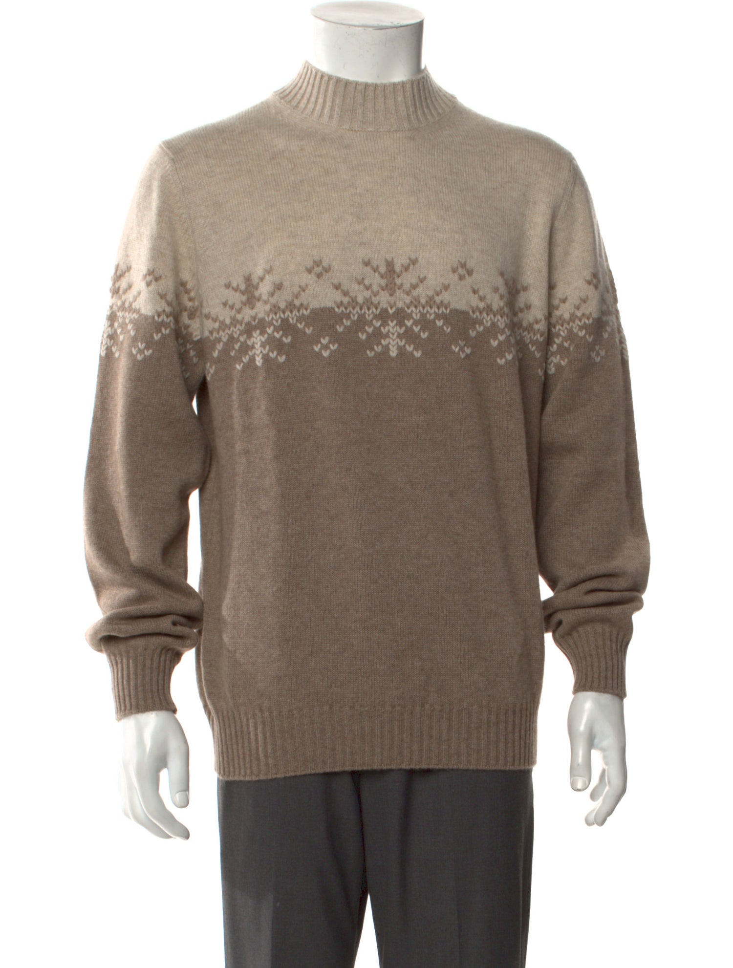 Fioroni Cashmere Graphic Print Pullover w/ Tags