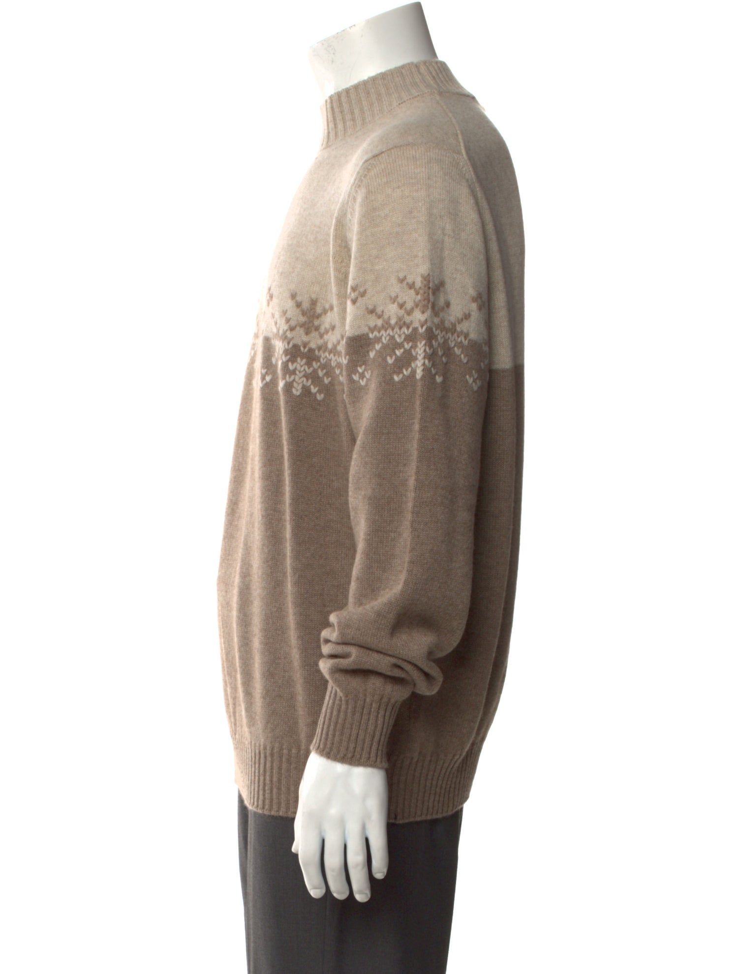 Fioroni Cashmere Graphic Print Pullover w/ Tags