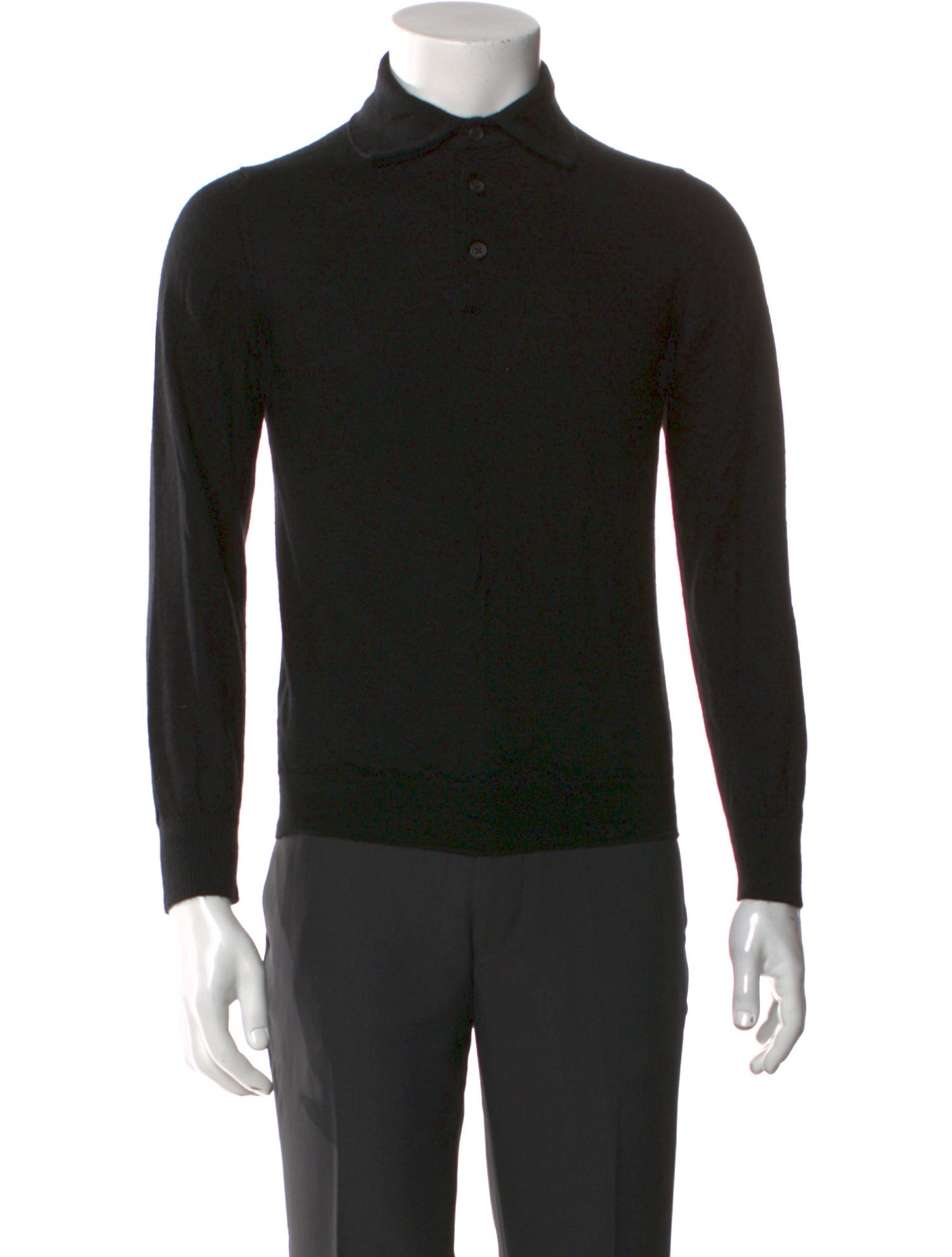 Fioroni Cashmere V-Neck Polo Shirt