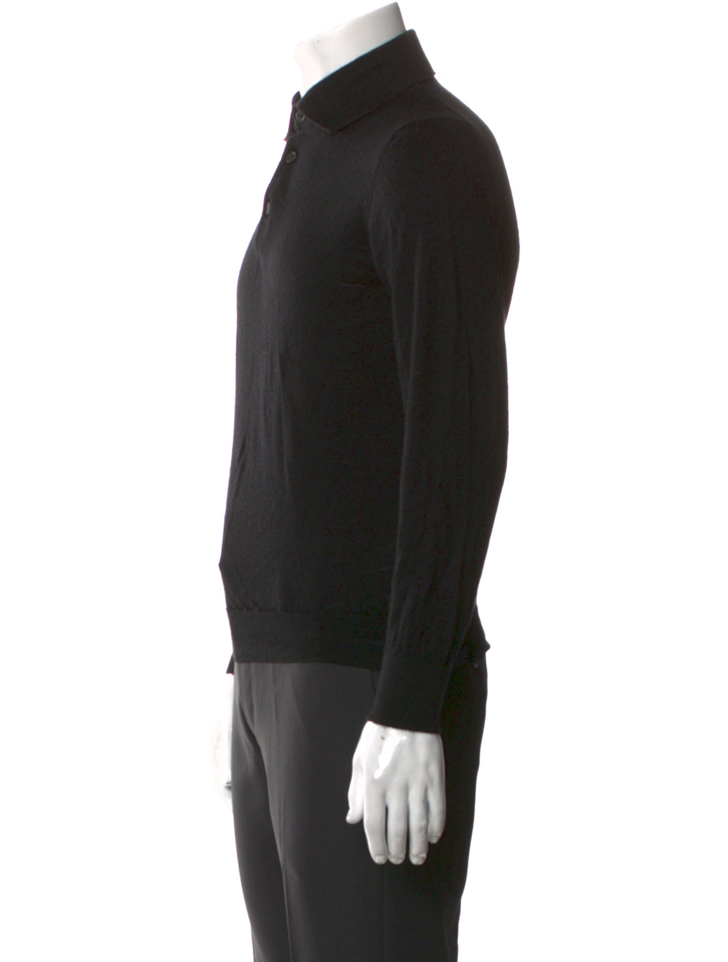 Fioroni Cashmere V-Neck Polo Shirt