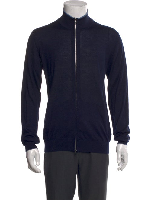 Fioroni Cashmere Mock Neck Cardigan