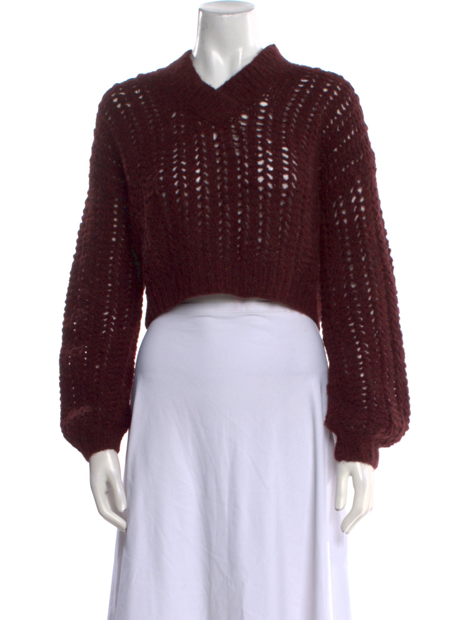 Frisson Knits Kid Mohair V-Neck Sweater