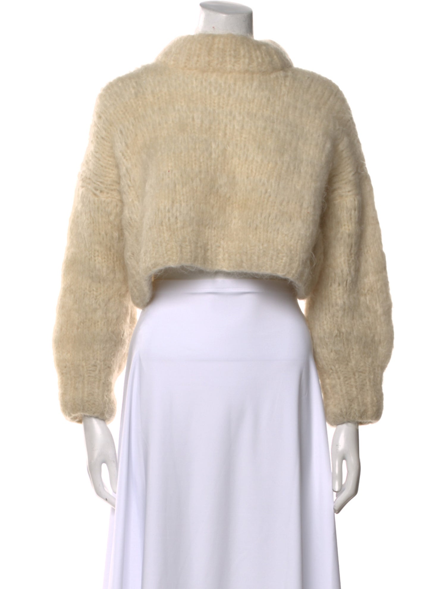 Frisson Knits Kid Mohair Mock Neck Sweater