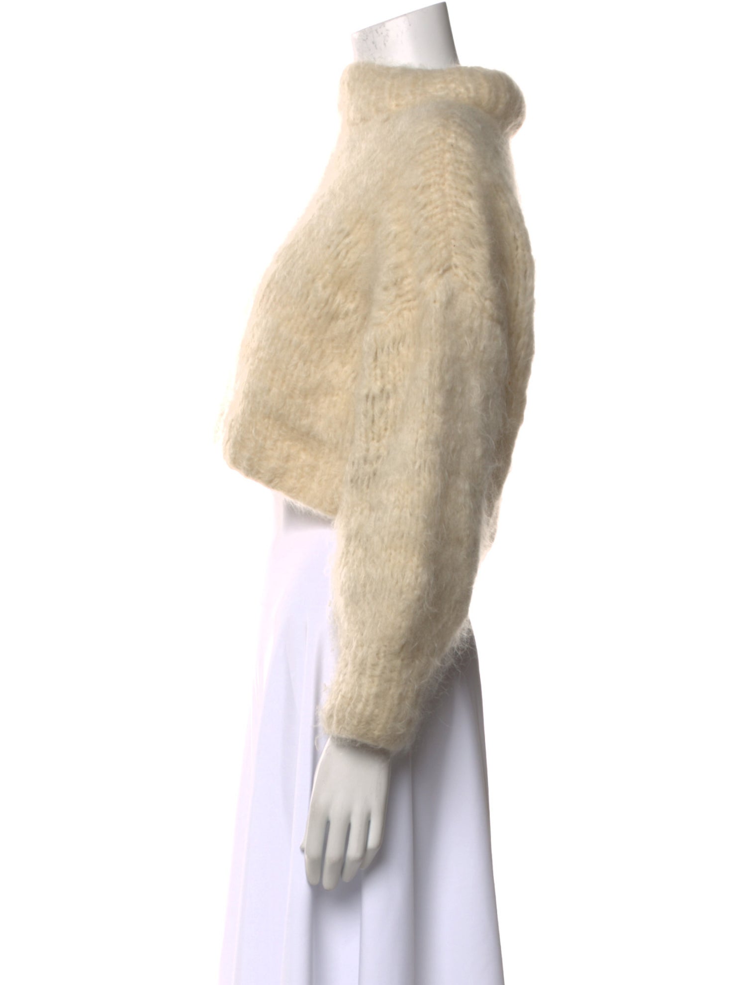 Frisson Knits Kid Mohair Mock Neck Sweater