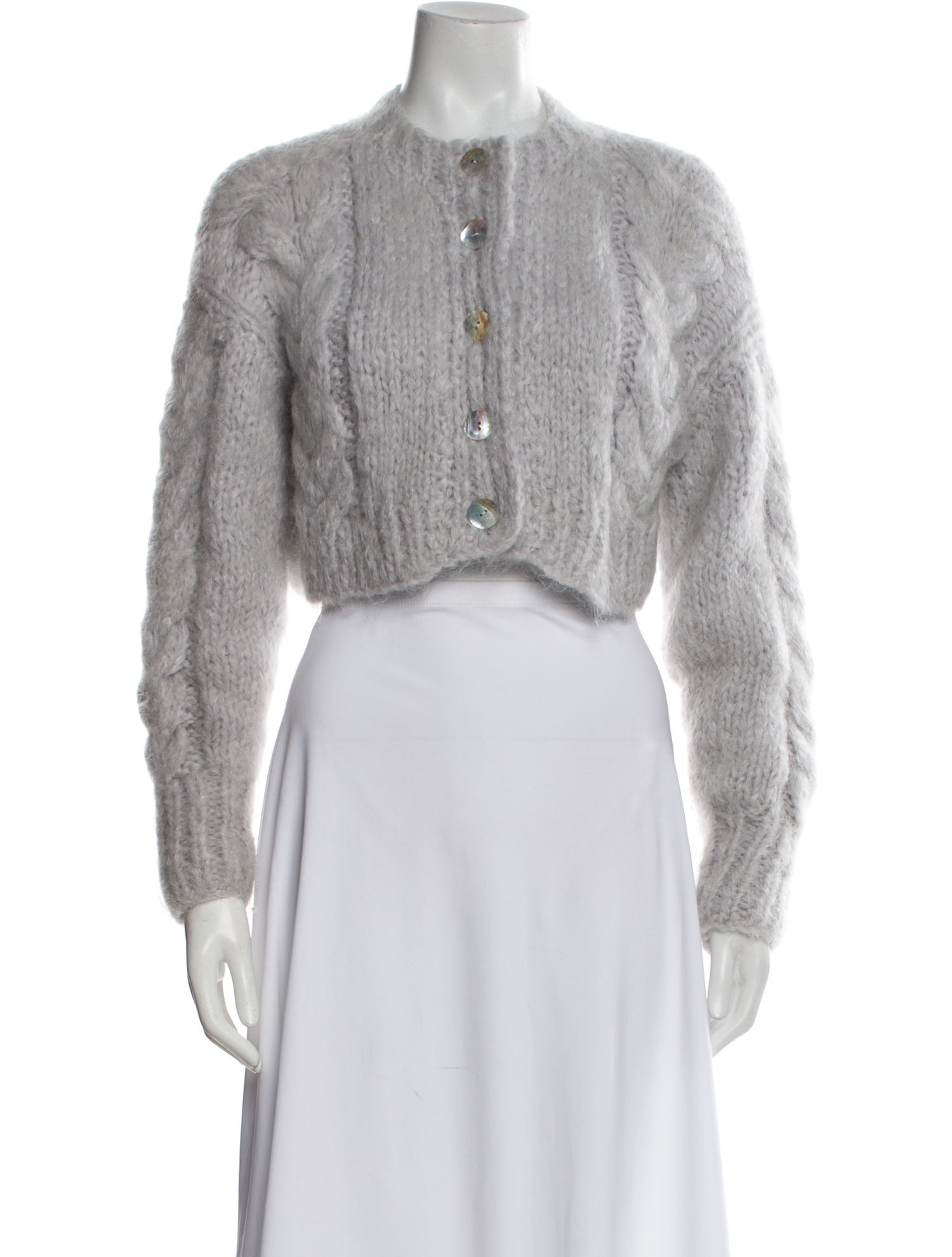 Frisson Knits Mohair Mock Neck Sweater