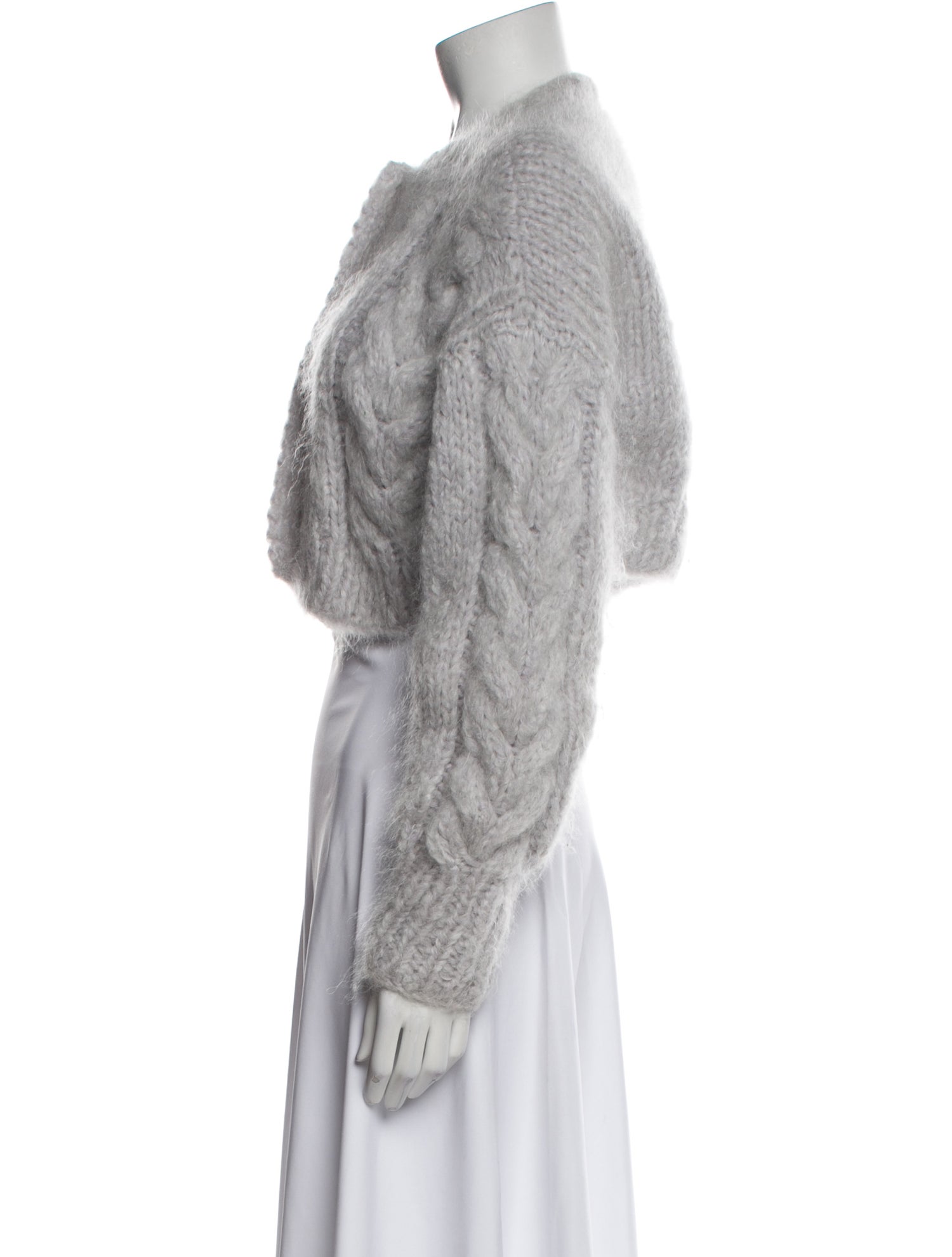Frisson Knits Mohair Mock Neck Sweater