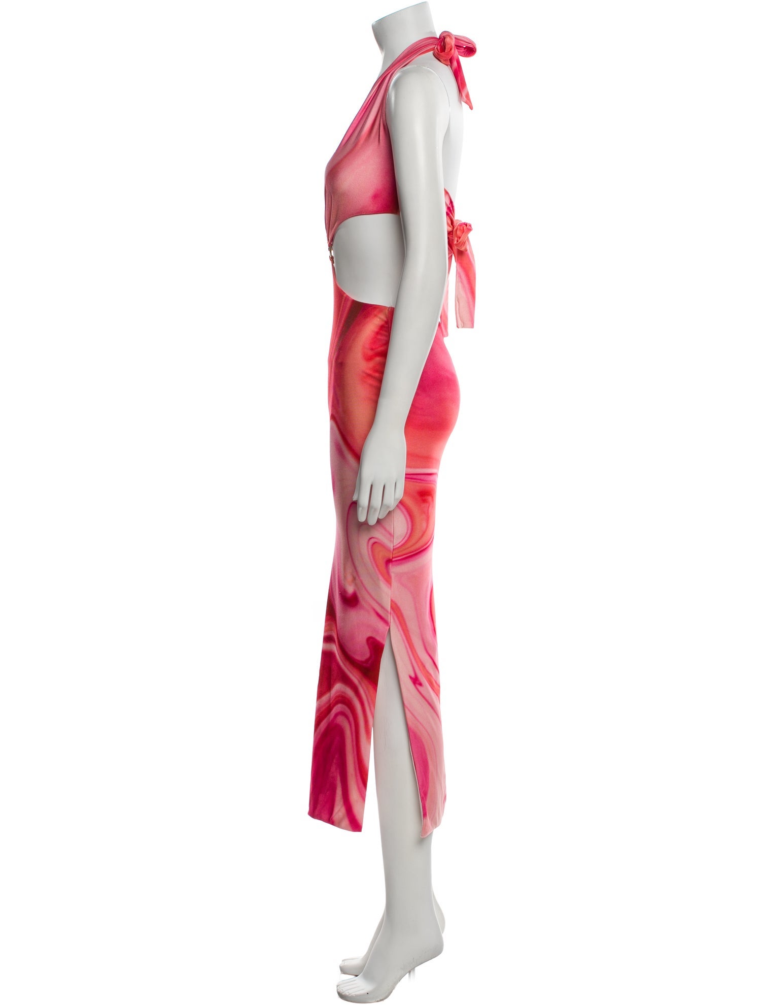 Farai London Printed Midi Length Dress