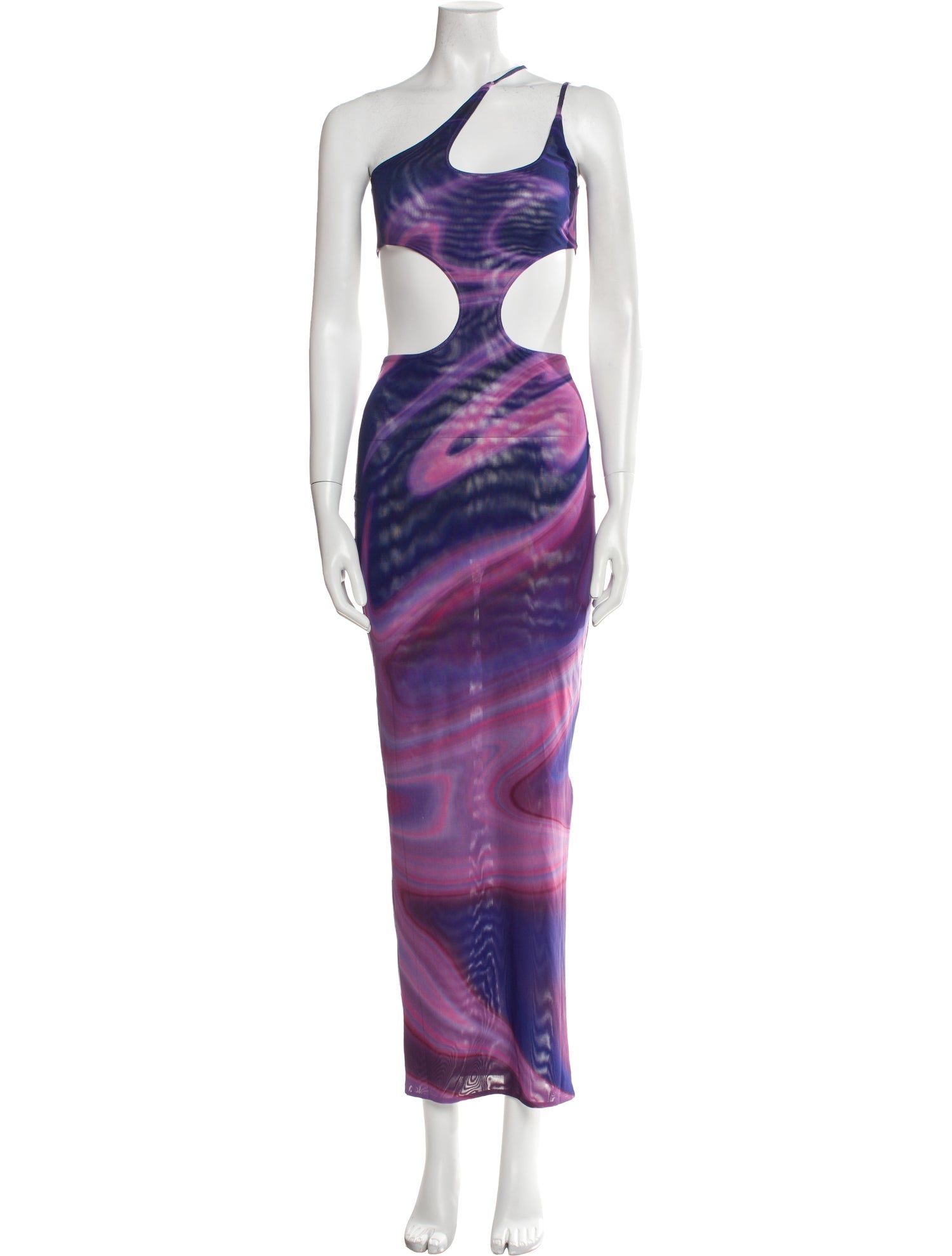 Farai London Tie-Dye Print Long Dress