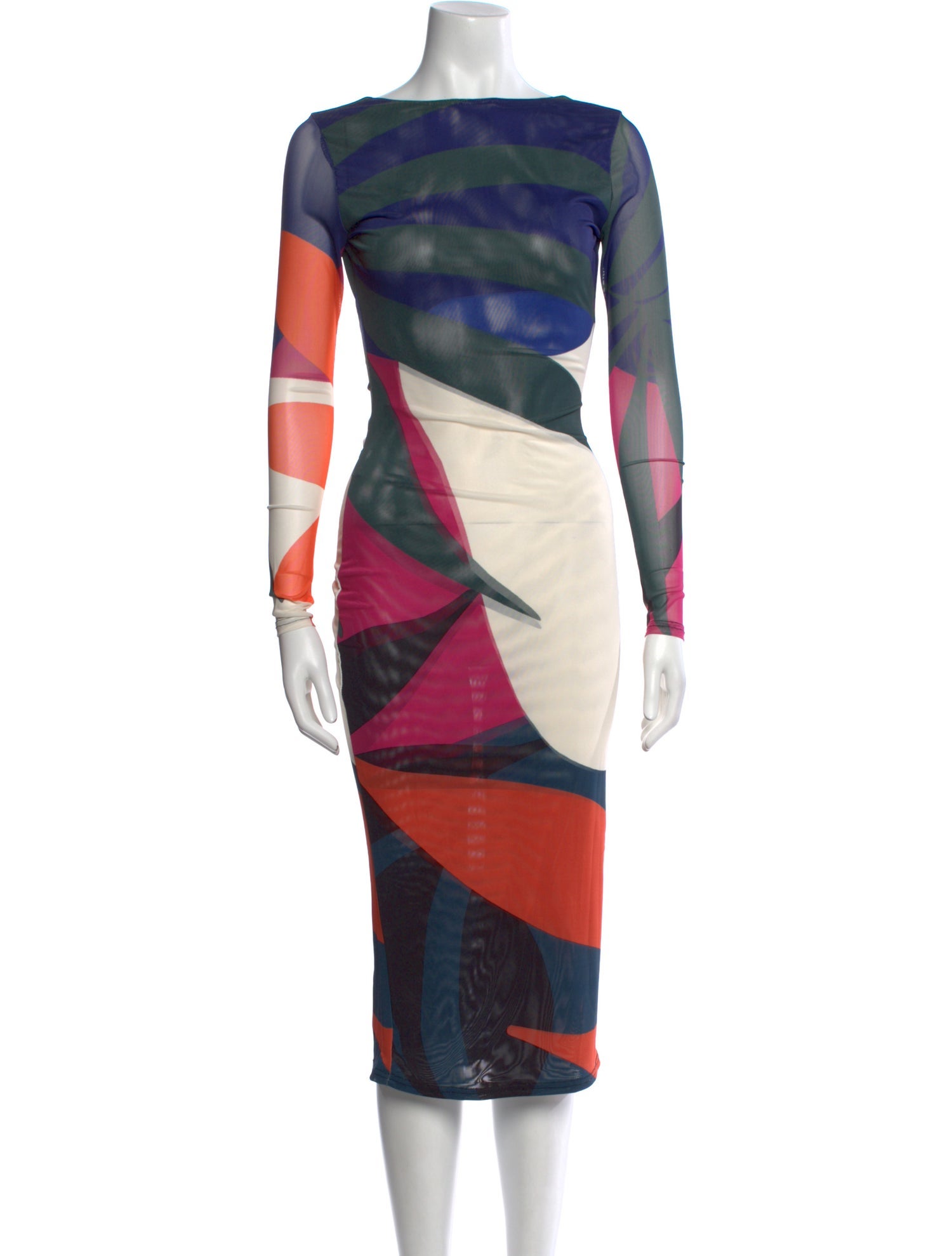 Farai London Printed Midi Length Dress w/ Tags