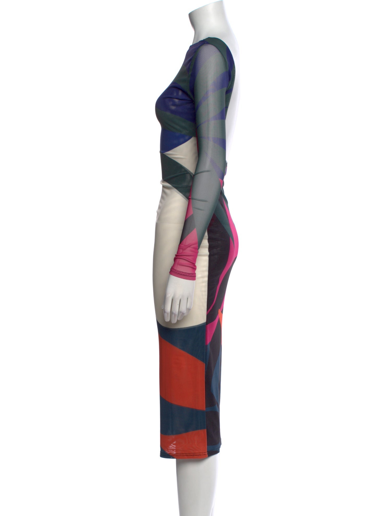 Farai London Printed Midi Length Dress w/ Tags