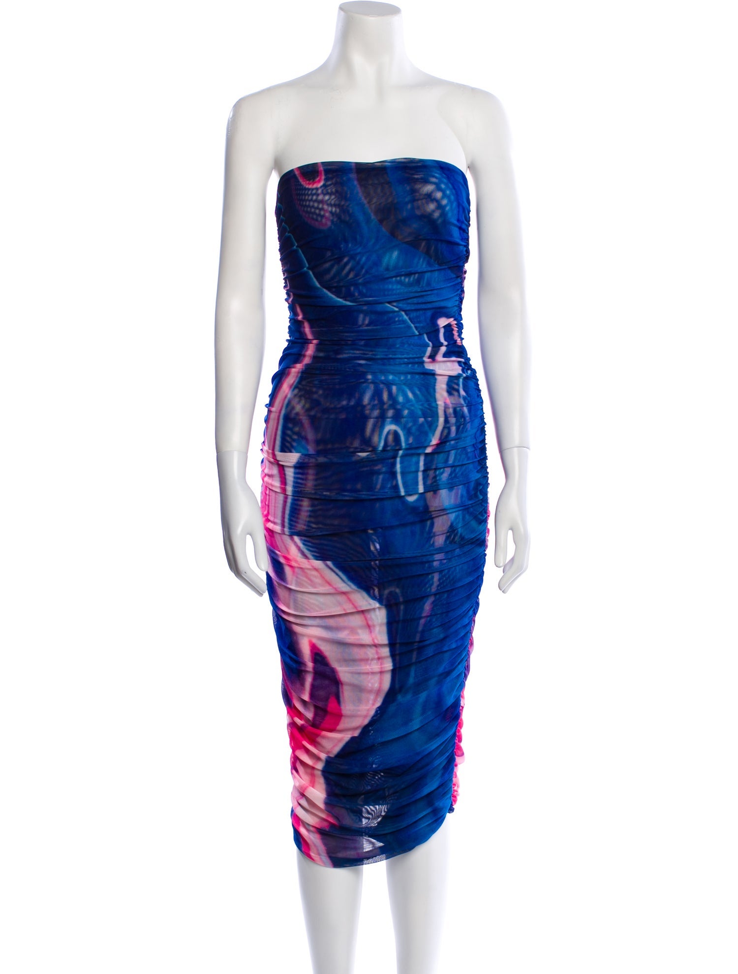 Farai London Printed Knee-Length Dress