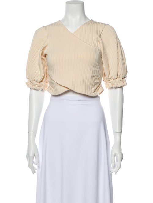 Framed Vintage V-Neck Crop Top w/ Tags