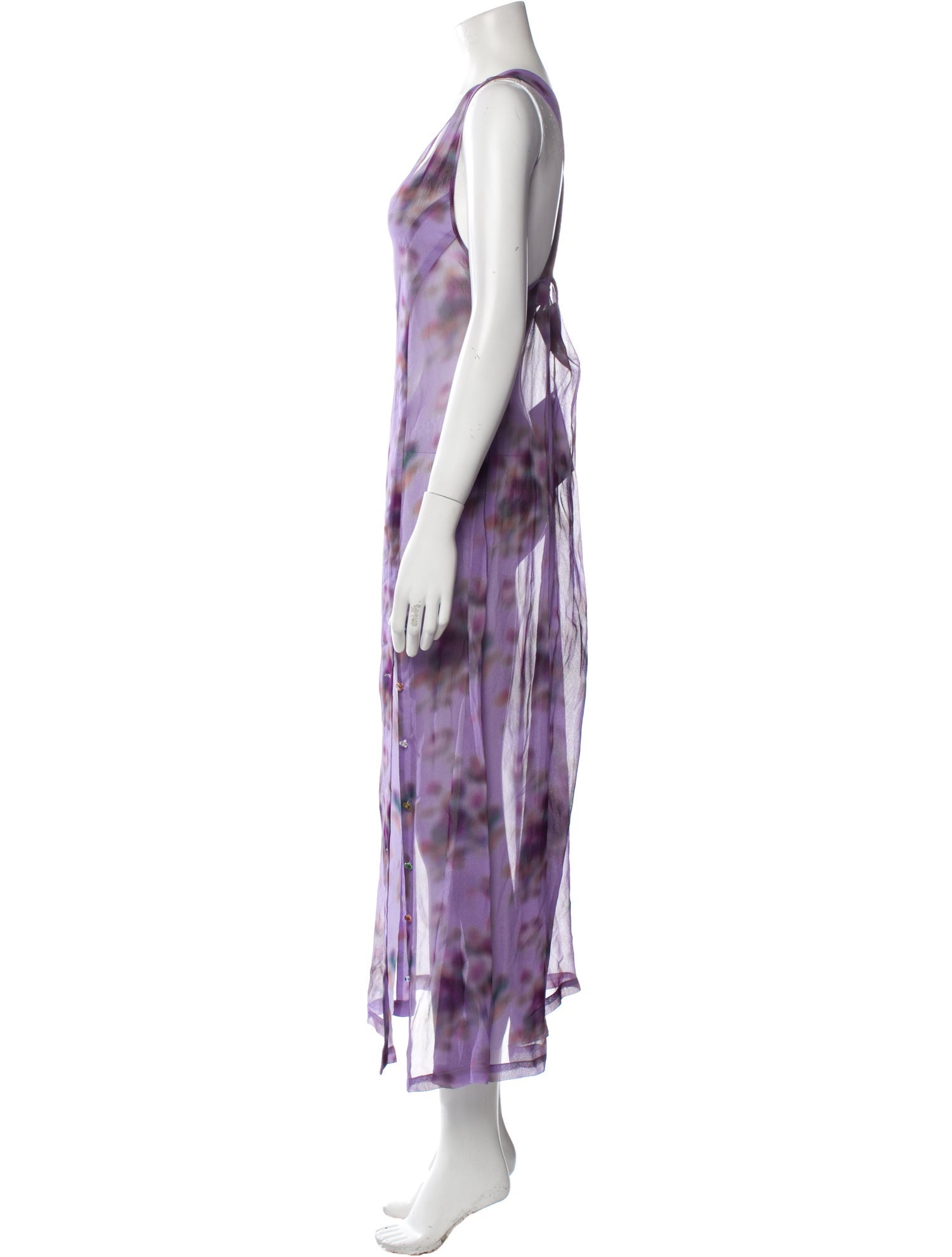 Frankie Morello Tie-Dye Print Long Dress w/ Tags