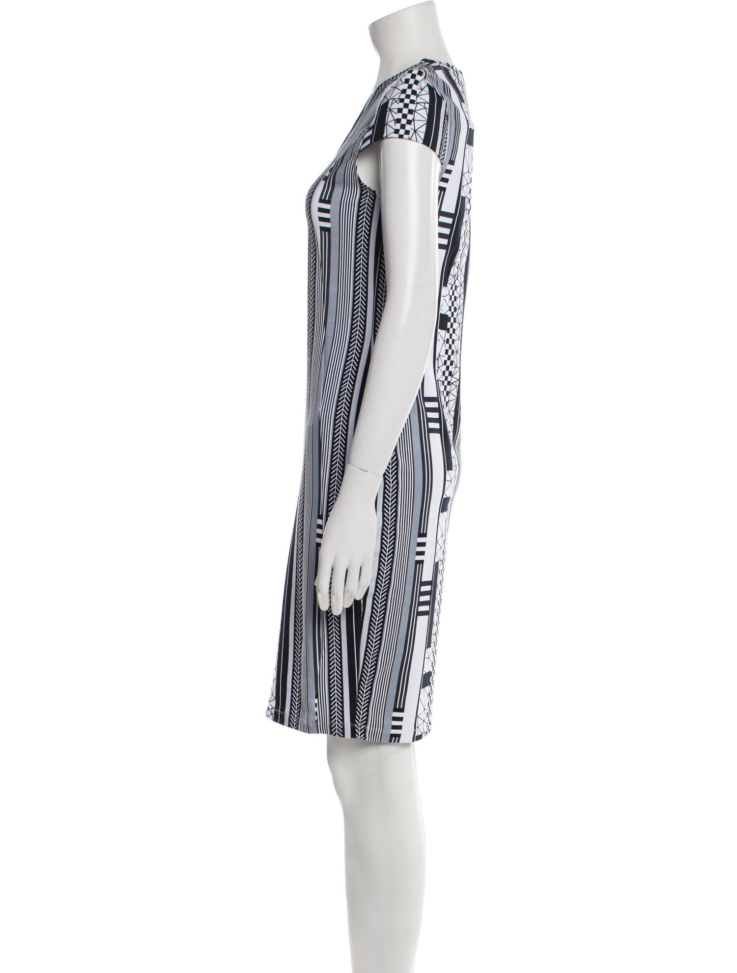 Frankie Morello Printed Knee-Length Dress w/ Tags