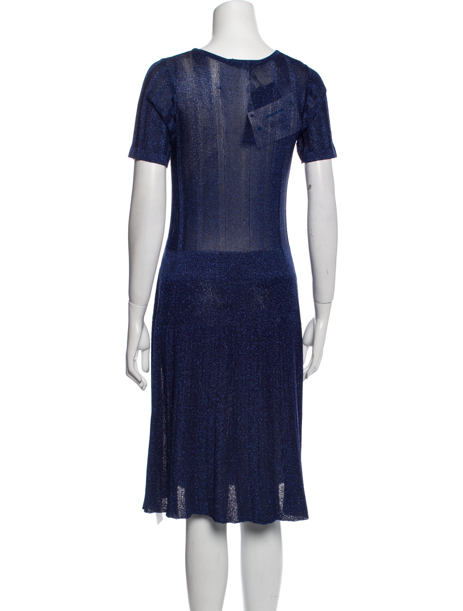 Frankie Morello Crew Neck Knee-Length Dress