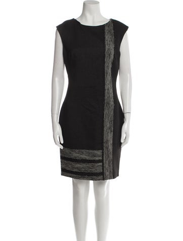 Frankie Morello Dresses Bateau Neckline Mini Dress L