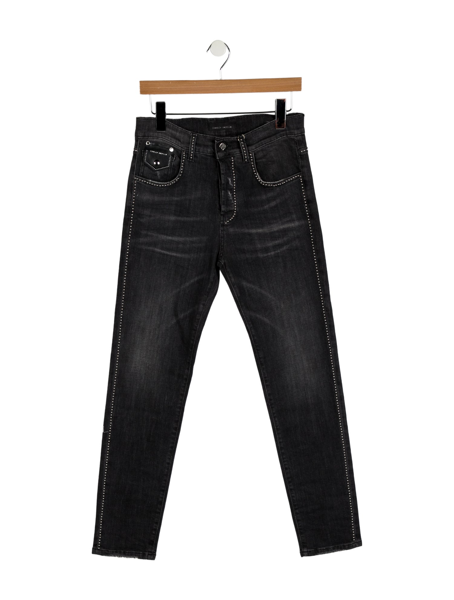 Frankie Morello High-Rise Straight Leg Jeans