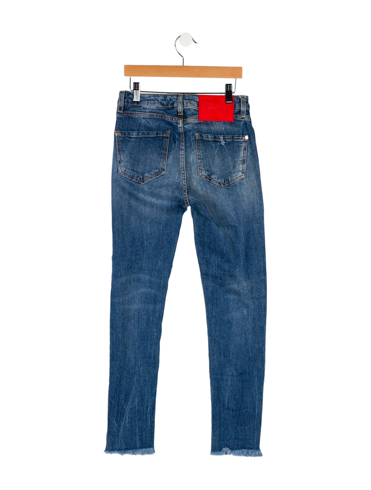 Frankie Morello Low-Rise Skinny Leg Jeans