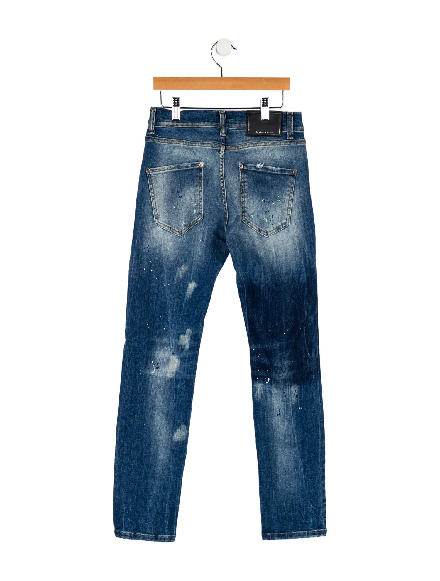 Frankie Morello Low-Rise Skinny Leg Jeans
