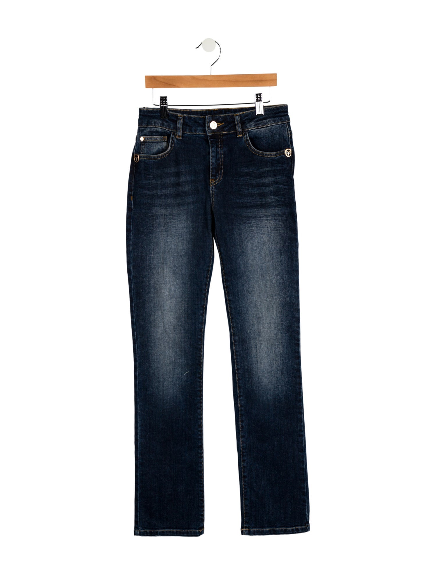 Frankie Morello Mid-Rise Straight Leg Jeans