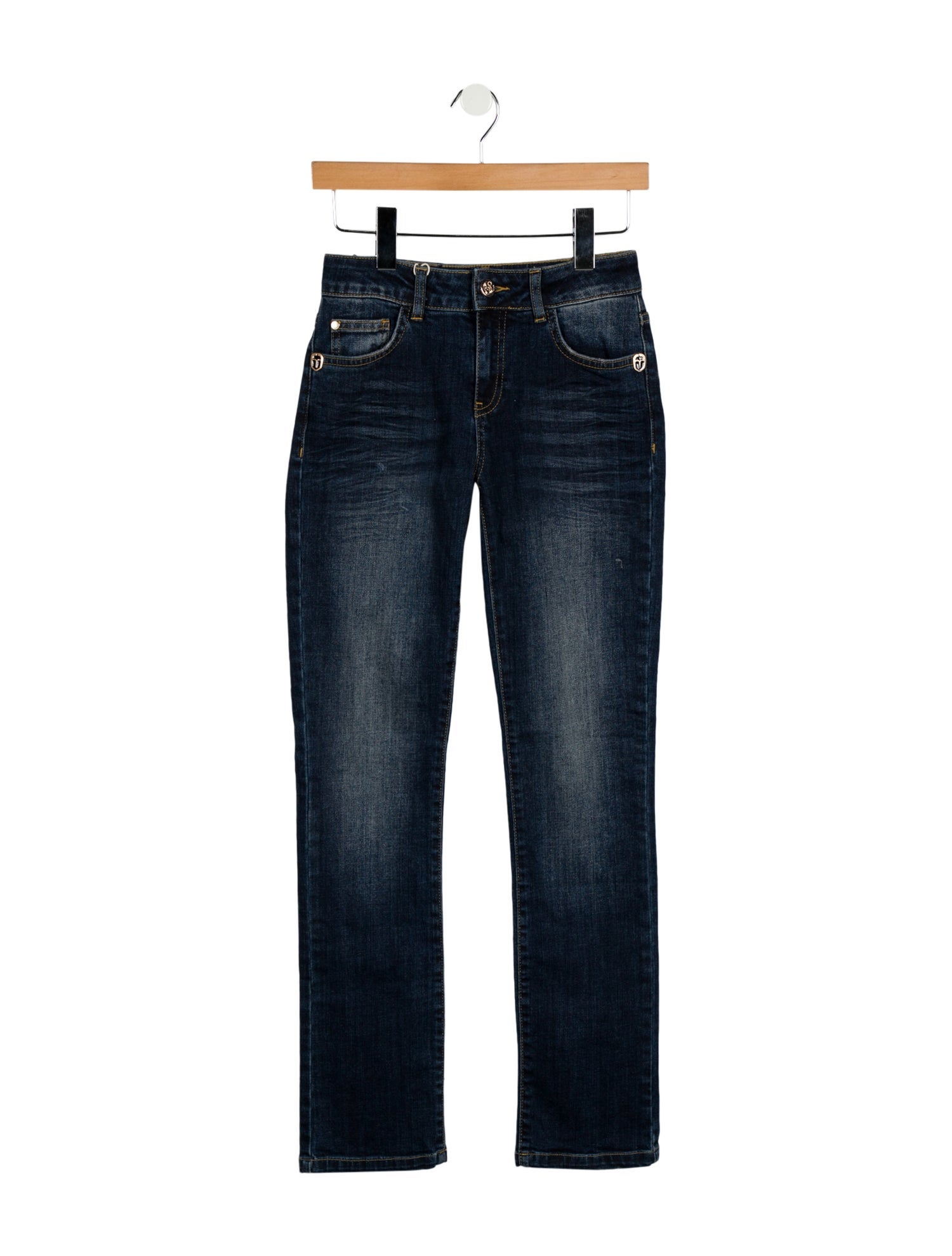 Frankie Morello Mid-Rise Straight Leg Jeans