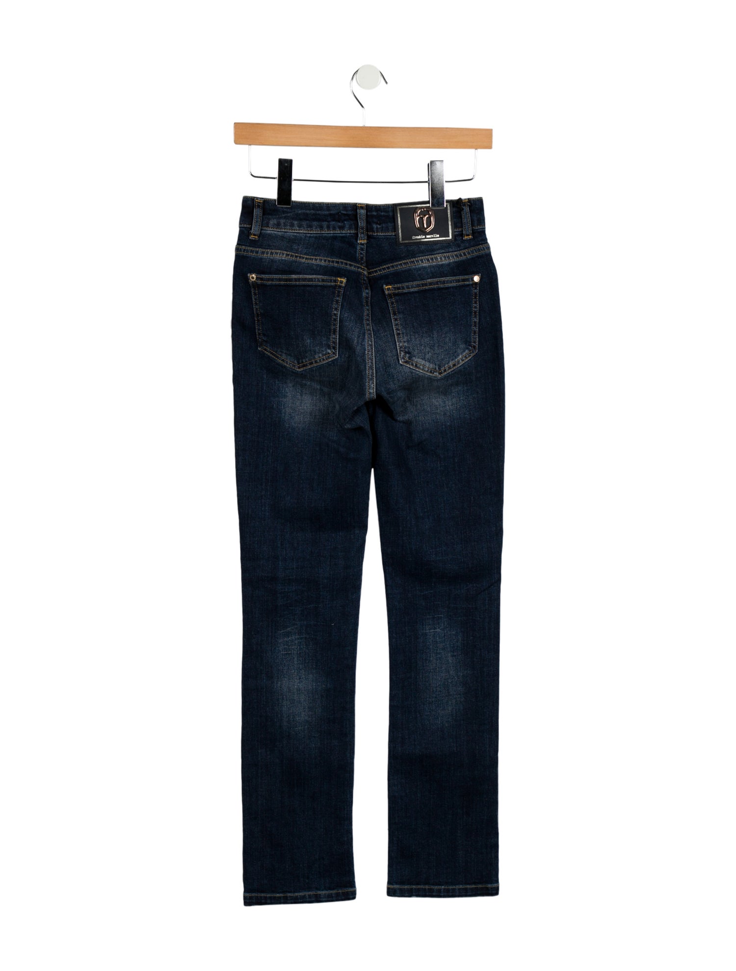 Frankie Morello Mid-Rise Straight Leg Jeans
