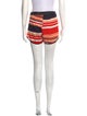 Frankie Morello Striped Mini Shorts