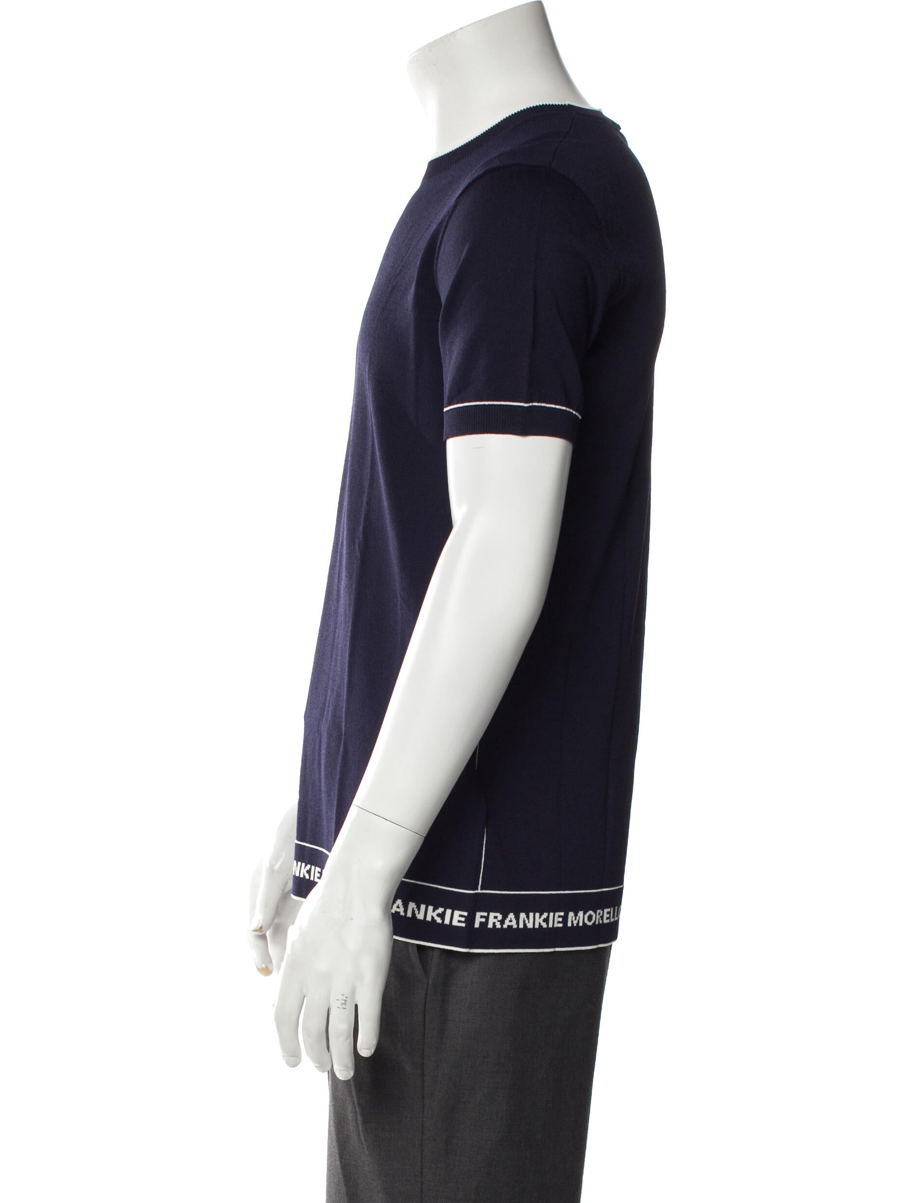 Frankie Morello Printed Crew Neck T-Shirt w/ Tags