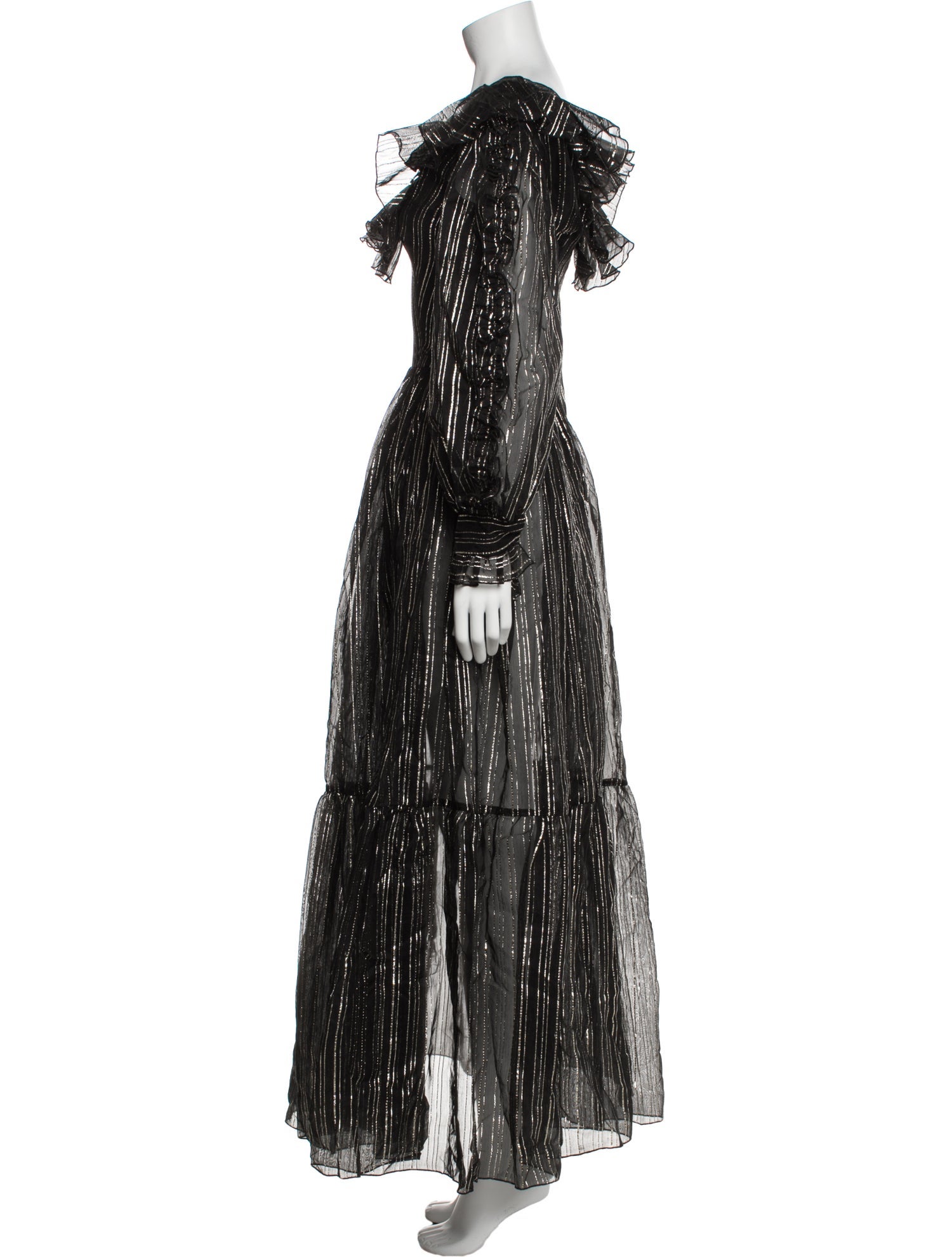 Frankie Morello Mesh Long Dress