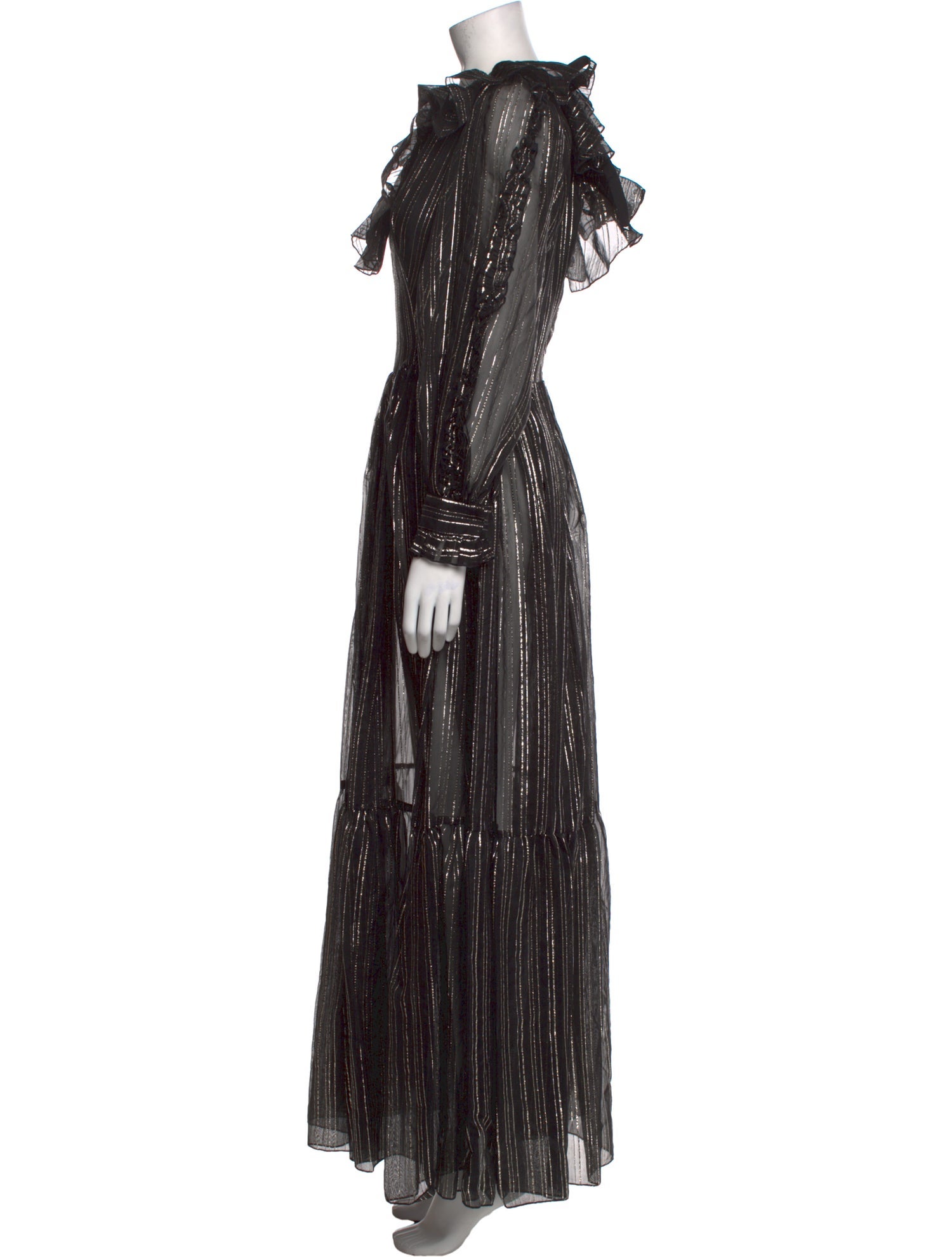 Frankie Morello V-Neck Long Dress