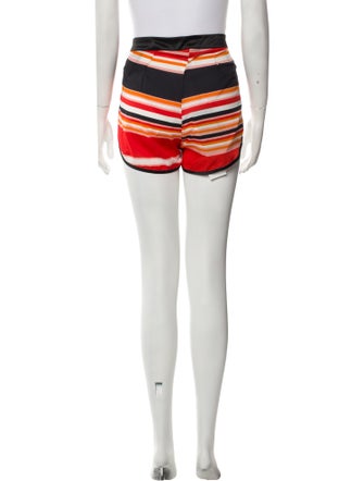 Frankie Morello Striped Mini Shorts