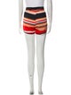 Frankie Morello Striped Mini Shorts