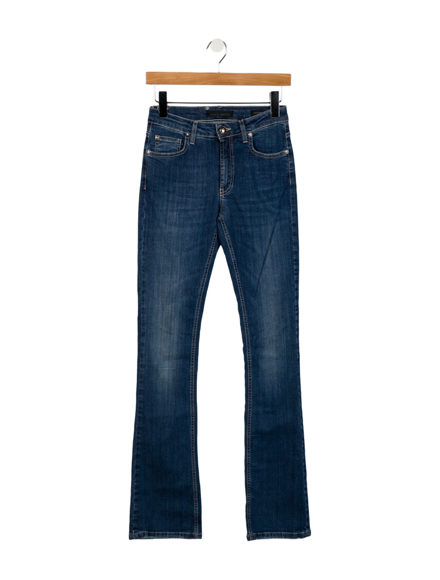 Frankie Morello Mid-Rise Straight Leg Jeans