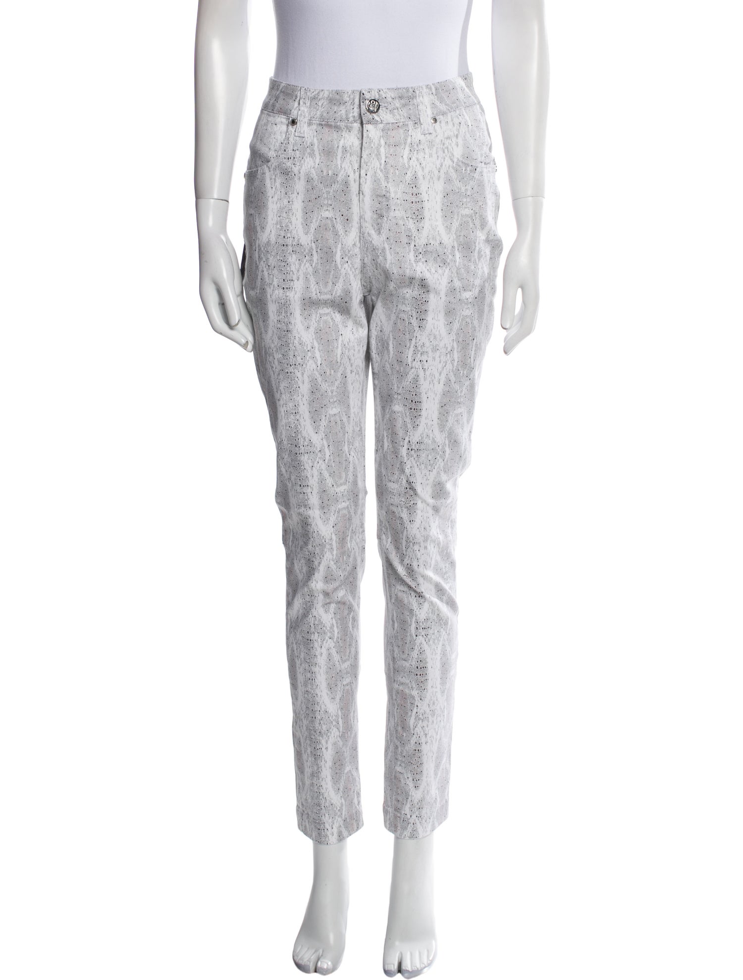 Frankie Morello Floral Print Skinny Leg Pants w/ Tags