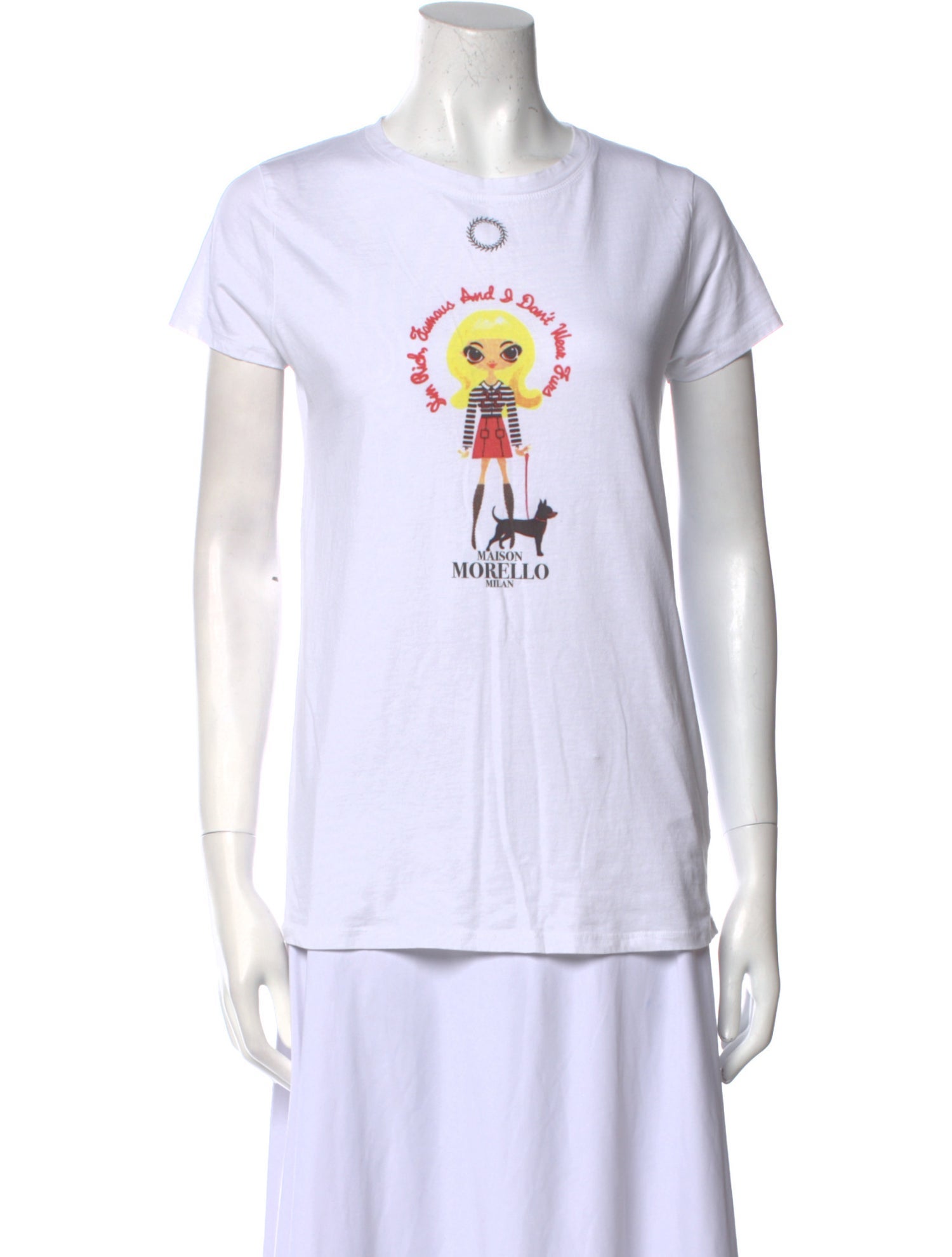 Frankie Morello Graphic Print Crew Neck T-Shirt