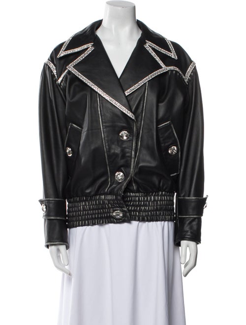 Frankie Morello Leather Biker Jacket