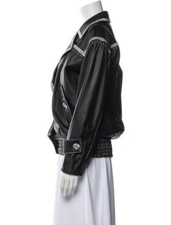 Frankie Morello Leather Biker Jacket