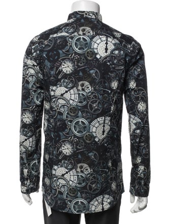 Frankie Morello Printed Long Sleeve Shirt