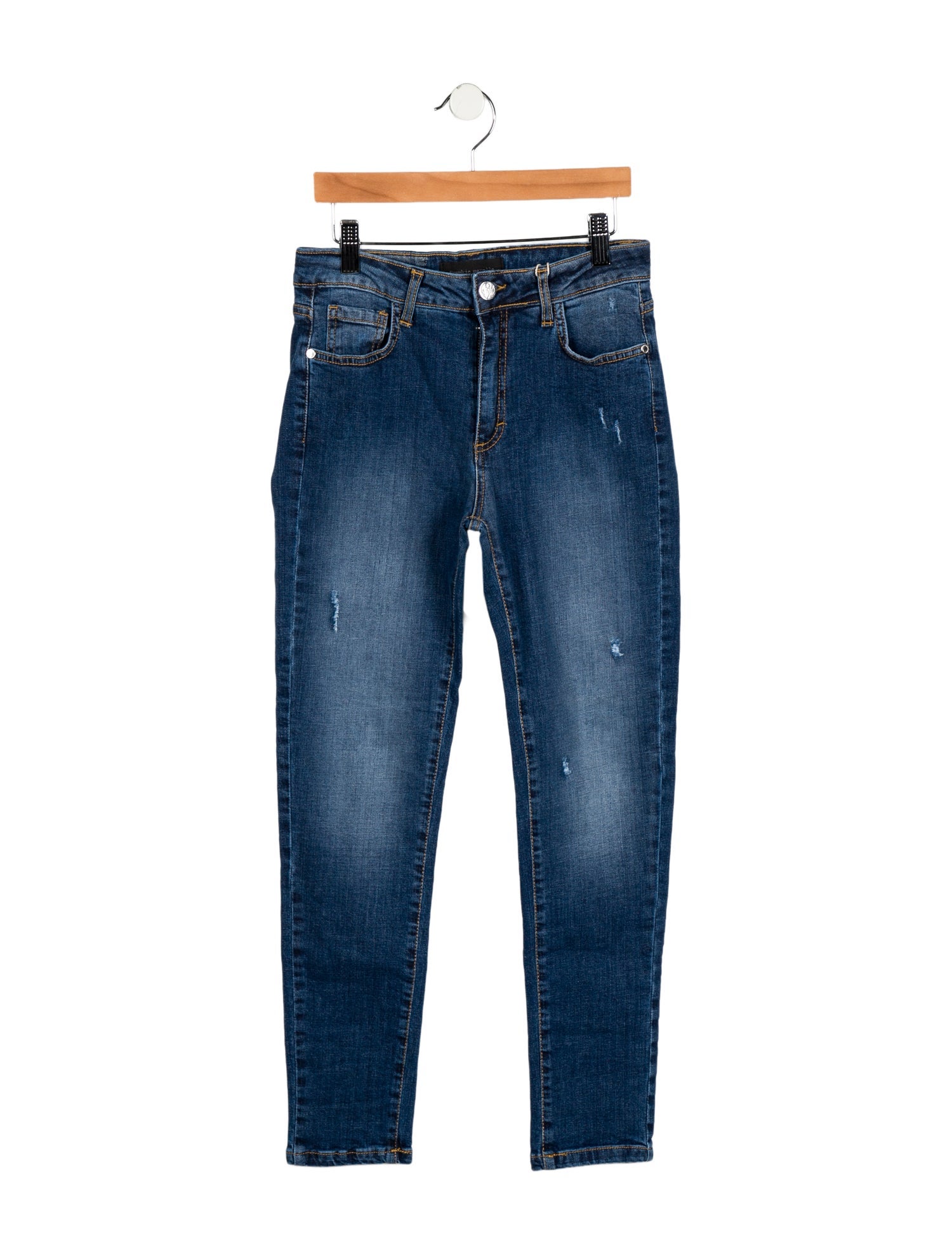 Frankie Morello Mid-Rise Skinny Leg Jeans